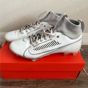 Nike Vapor Edge 360 Men’s White and Gray Football Cleats